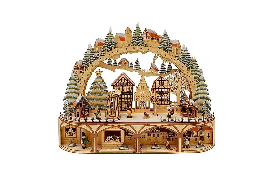 HTI-Living Schwibbogen LED Schwibbogen Weihnachtsmarkt (1-tlg), Lichterboge günstig online kaufen