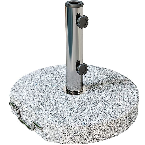 Outsunny Schirmhalter 25,5kg mit Rolle, Griff, günstig online kaufen