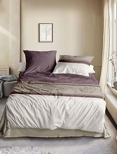 Irisette Bettwäsche Irisette Wave Mako-Satin Bettwäsche günstig online kaufen