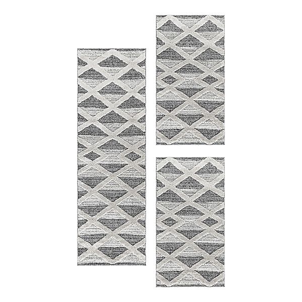 SIMPEX24 Hochflor-Bettumrandung Geometrisch Design, Höhe 20 günstig online kaufen
