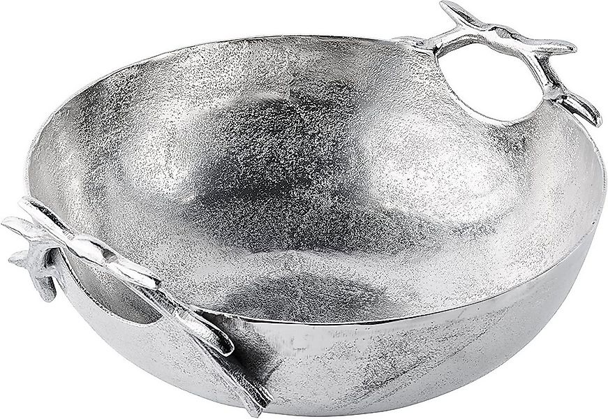 MichaelNoll Dekoschale Schale Geweih Deko Aluminium Silber - Dekoschale aus günstig online kaufen