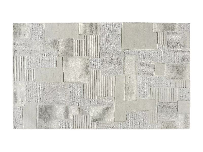 Teppich - Relief-Optik - 100 % Wolle - handgefertigt - 200 x 290 cm - 1800 günstig online kaufen