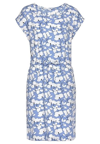 Beachtime Jerseykleid mit Blumenmuster und Taschen, Sommerkleid aus Baumwol günstig online kaufen