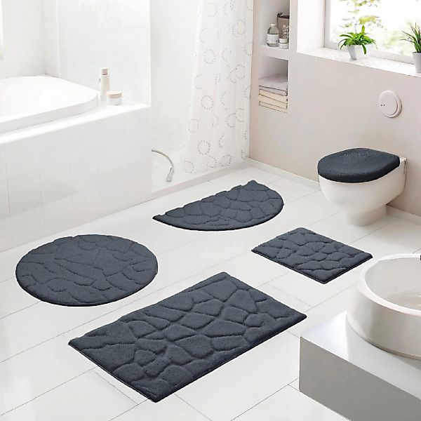 Grund Badematte "Ashtar, Badvorleger, Badezimmer Teppich, 3D-Design" Höhe 2 günstig online kaufen