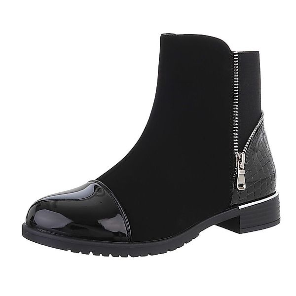 Ital-Design Damen Elegant Stiefelette (87417696) Blockabsatz günstig online kaufen