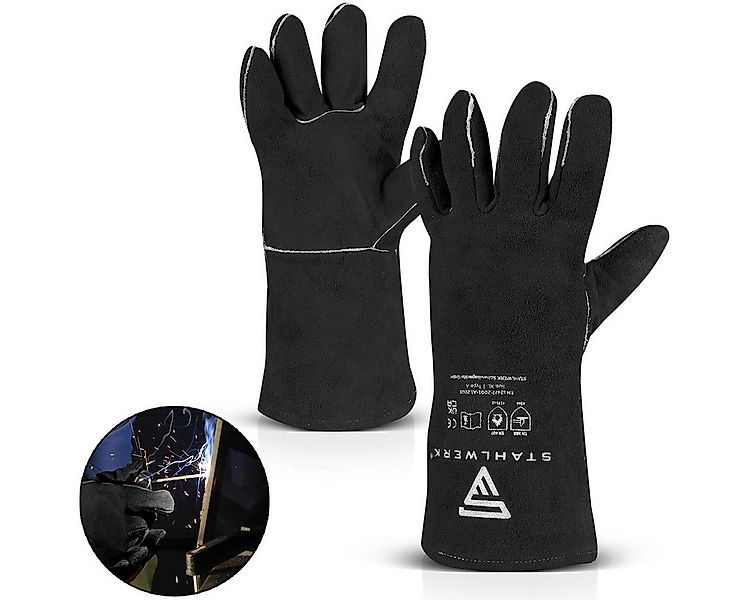 STAHLWERK Arbeitshandschuhe Schweißerschutzhandschuhe extra robuste (Set, 1 günstig online kaufen