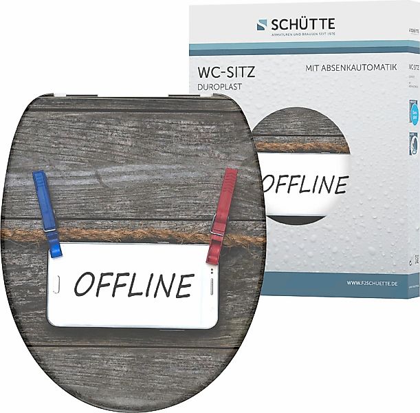 Schütte WC-Sitz "Offline", Duroplast, mit Absenkautomatik günstig online kaufen