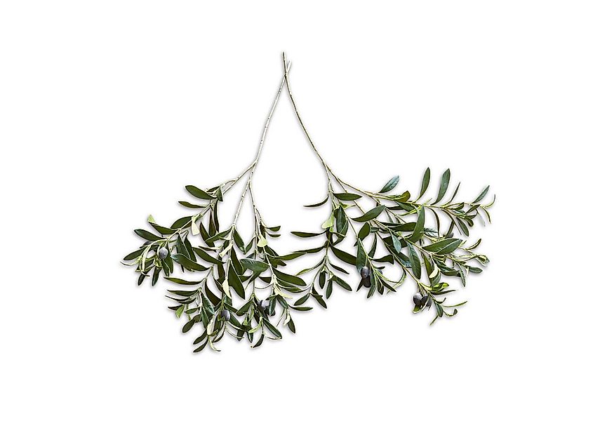Kunstblume Deko-Olivenzweig 2er Set Olives grün, Mirabeau, Höhe 86.0 cm günstig online kaufen