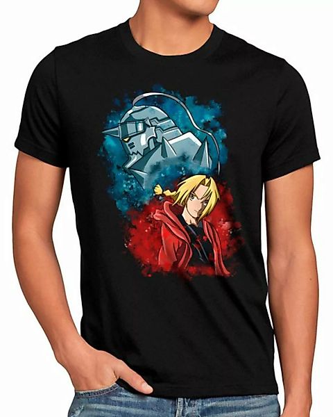 style3 Print-Shirt Herren T-Shirt Elric Brothers fullmetal anime mustang ro günstig online kaufen