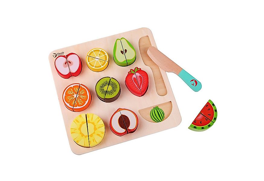Classic World Rahmenpuzzle Classic World - Puzzle Obst scheiden - 24x24x2,5 günstig online kaufen