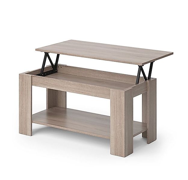 Vicco Couchtisch Lorenz, Sonoma, 100 x 50 cm mit Liftfunktion, Kippbar günstig online kaufen