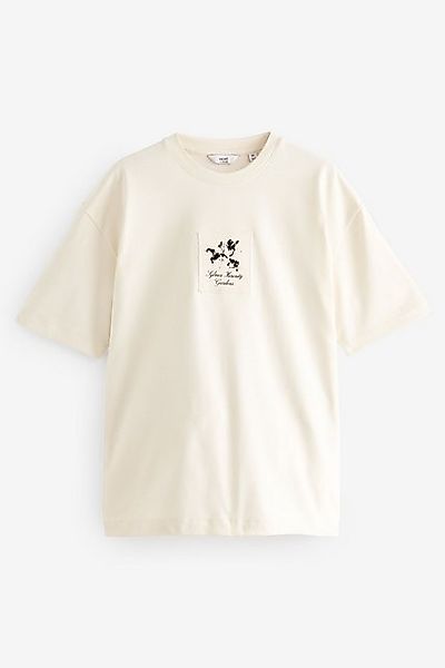 Next Print-Shirt Relaxed Fit T-Shirt mit Blumen-Grafik (1-tlg) günstig online kaufen