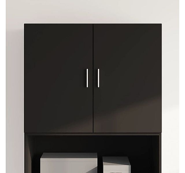 vidaXL Hängeschrank Wandschrank Schwarz 80x42,5x64 cm günstig online kaufen