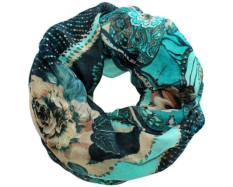 dy_mode Loop XXL Loop Schal Geblümt Rundschal Rosen Muster Schlauchschal günstig online kaufen