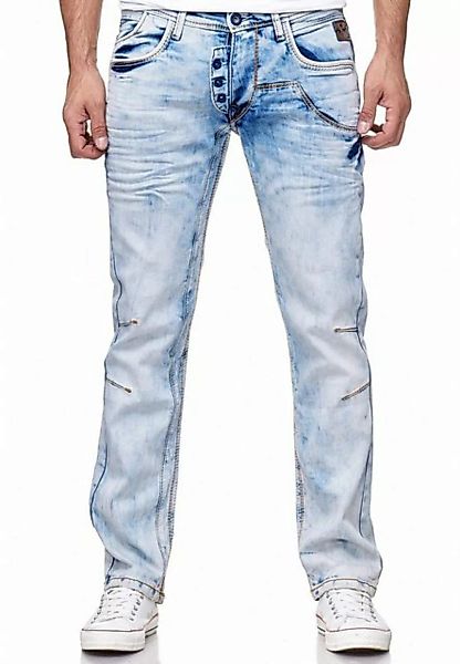 Rusty Neal Straight-Jeans im außergewöhnlichen Design günstig online kaufen