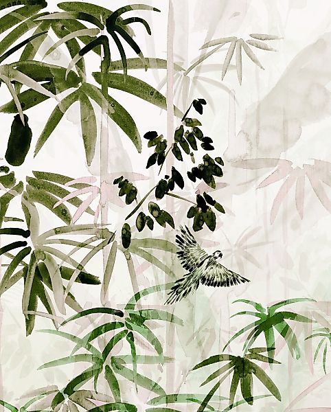 Komar Bild "Bamboo Forest" Natur 1 Stk. tlg. Wandbild zur Dekoration - ohne günstig online kaufen