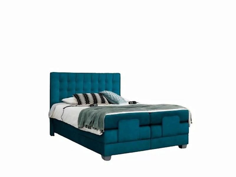 JVmoebel Bett Schlafzimmer Bett Polsterbett Modern Blau Doppelbett Design L günstig online kaufen