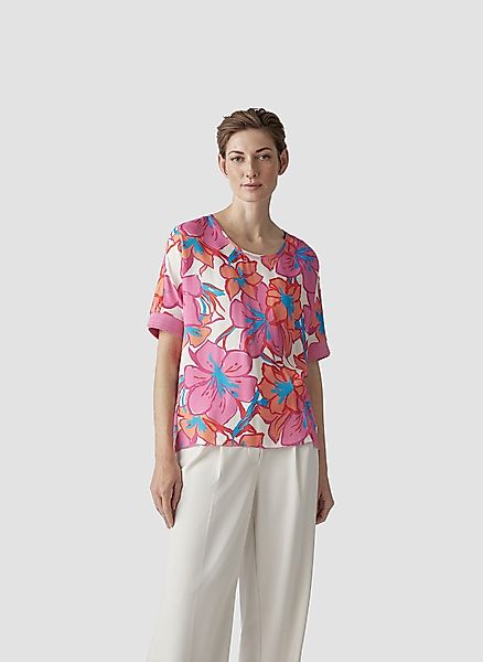 LeComte Print-Shirt "LeComte Farbenfrohes T-Shirt mit floralem Print" günstig online kaufen