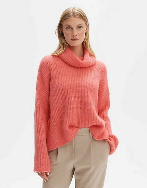 OPUS Strickpullover Parja slit gerader Schnitt normale Länge Woll-Mix günstig online kaufen