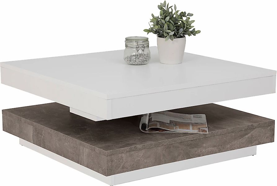 Home affaire Couchtisch "BEN" mit drehbarer Platte günstig online kaufen