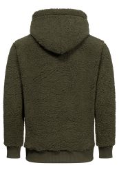 Amaci&Sons Kapuzenpullover CARNEY Kapuzenpullover Teddyfell Herren günstig online kaufen