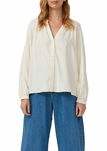 s.Oliver Flanellbluse mit Raffung günstig online kaufen