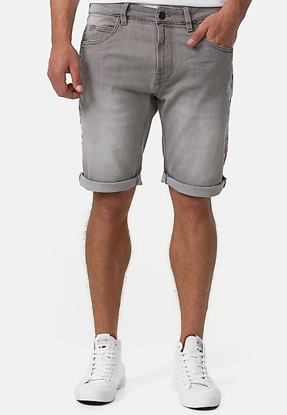Indicode Jeansshorts Fife mit seitlichen Kontraststreifen günstig online kaufen