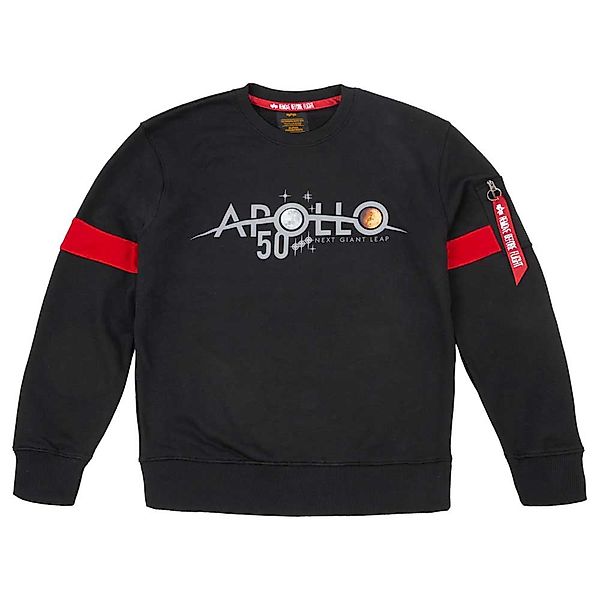 Alpha Industries Apollo 50 Reflective Sweatshirt L Black günstig online kaufen