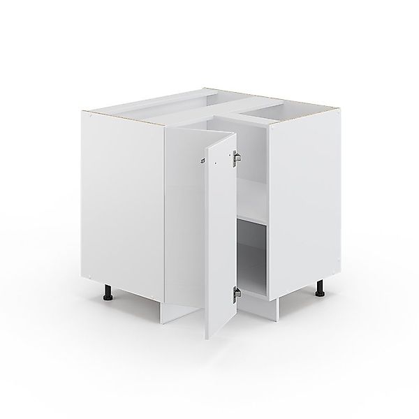 Vicco Eckunterschrank Fame-Line, Weiß Hochglanz/Weiß, 80.5 günstig online kaufen