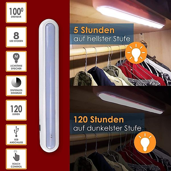 @tec Schrankleuchte LED Akku Schrankleuchte, Sensor, günstig online kaufen