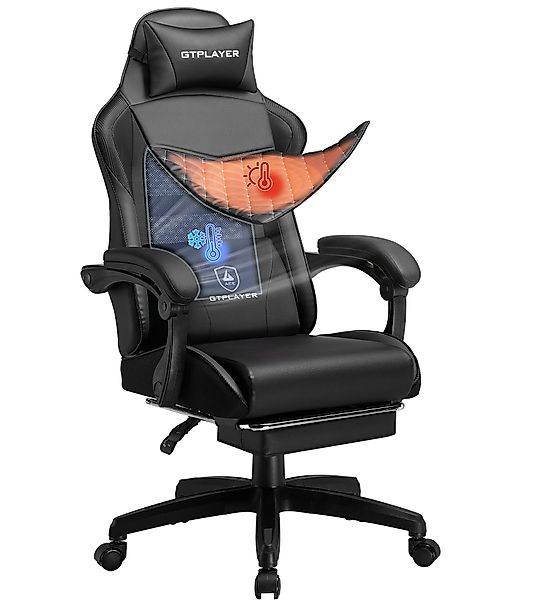 GTPLAYER Gaming-Stuhl Bürostuhl mit Doppelrückenlehne, Zweckmäßig günstig online kaufen