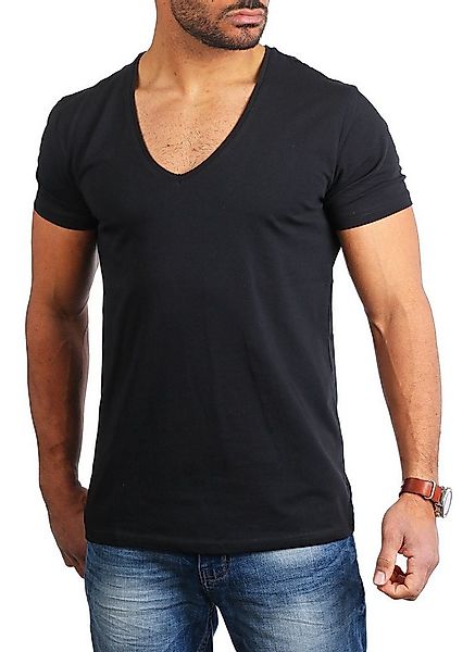Young & Rich T-Shirt Herren Uni Basic 1315 extra tiefer Ausschnitt 5er Pack günstig online kaufen