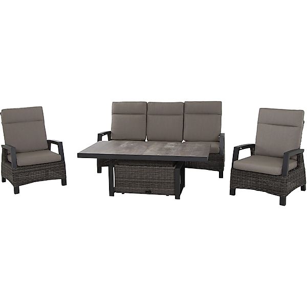 Siena Garden Gartentisch Corido Rechteckig Holzkohlegrau 99 cm x 167 cm günstig online kaufen