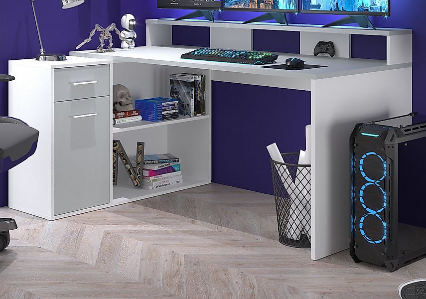 trendteam Schreibtisch Gamer (Winkelschreibtisch oder gerade stellbar, 160 günstig online kaufen