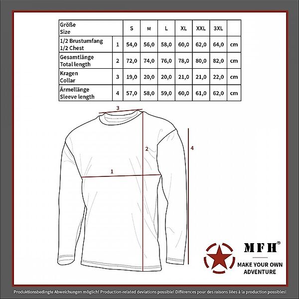 MFH Langarmshirt US Shirt, langarm, operation-camo, günstig online kaufen