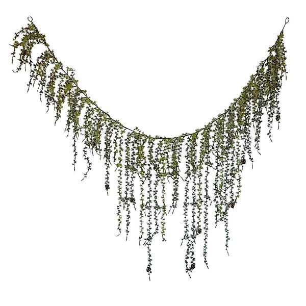 Kunstgirlande Künstliche Lärchengirlande 190cm. Weihnachtsgirlande Schnee günstig online kaufen