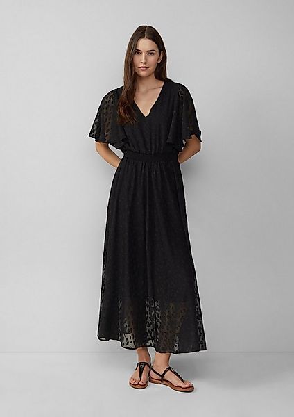 s.Oliver Maxikleid Kleid Festliches Maxikleid aus Struktur-Chiffon mit gesm günstig online kaufen