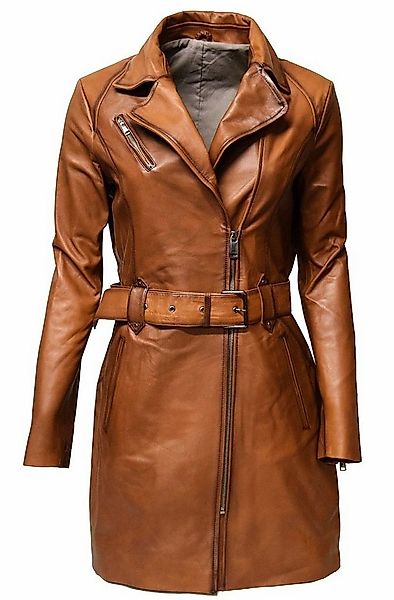 Ledermantel Una Reverskragen günstig online kaufen