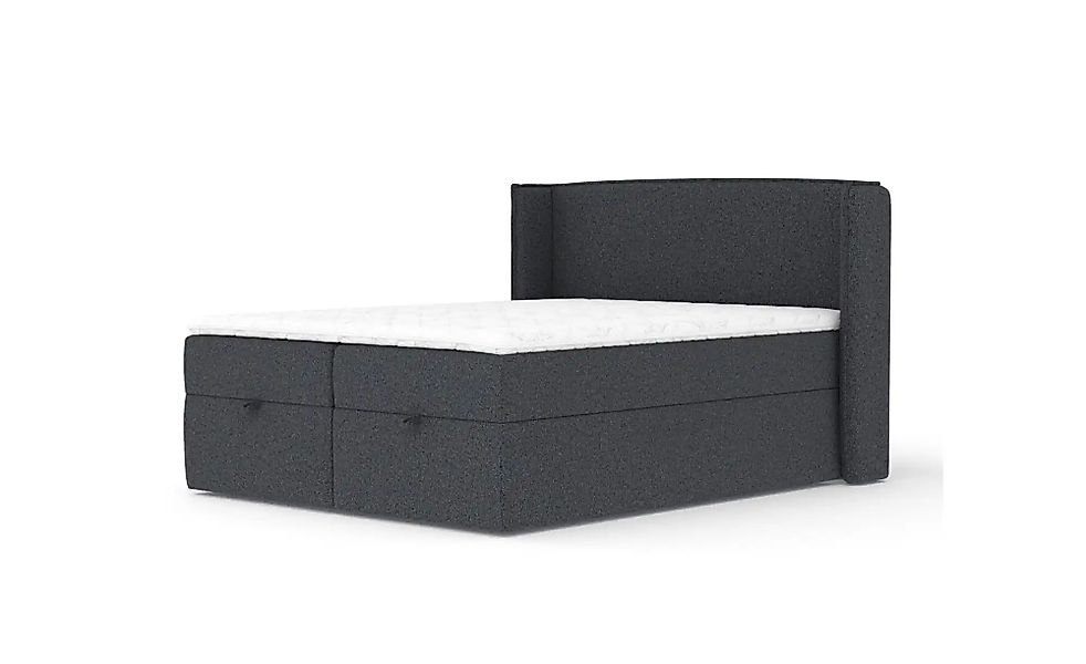 Boxspringbett mit Stauraum   ¦ schwarz ¦ Maße (cm): B: 158 H: 117 Betten > günstig online kaufen