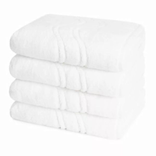 Ross 4 X Handtuch - im Set Cashmere feeling Handtücher weiß günstig online kaufen