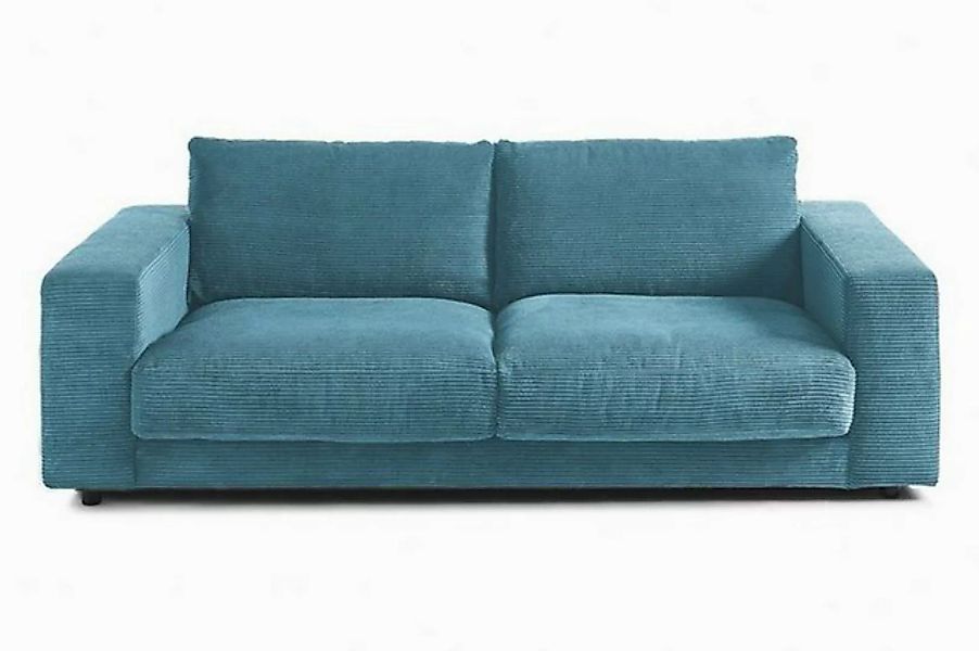 daslagerhaus living Big-Sofa 2-Sitzer mit Armlehnen Downtown Cord günstig online kaufen