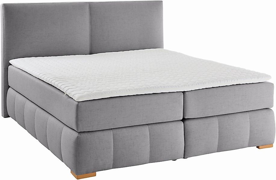 Home affaire Boxspringbett "Wehma" inkl. Topper in 3 verschiedenen Matratze günstig online kaufen
