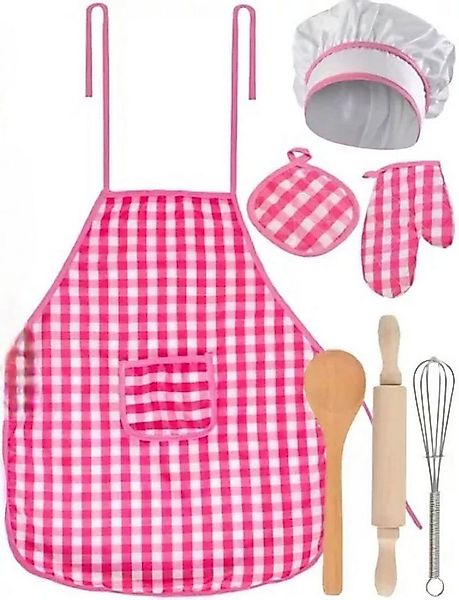 KRUZZEL Kochschürze Kinderkochset mit Kochschürze Löffel Schneebesen Handsc günstig online kaufen