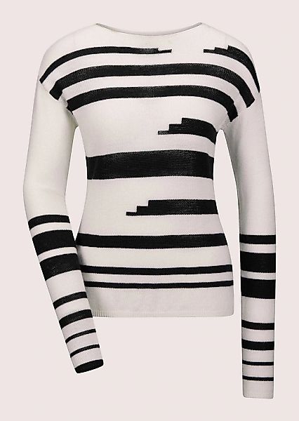 MADELEINE Longpullover "Pullover Intarsien-Pullover aus Schurwolle" günstig online kaufen