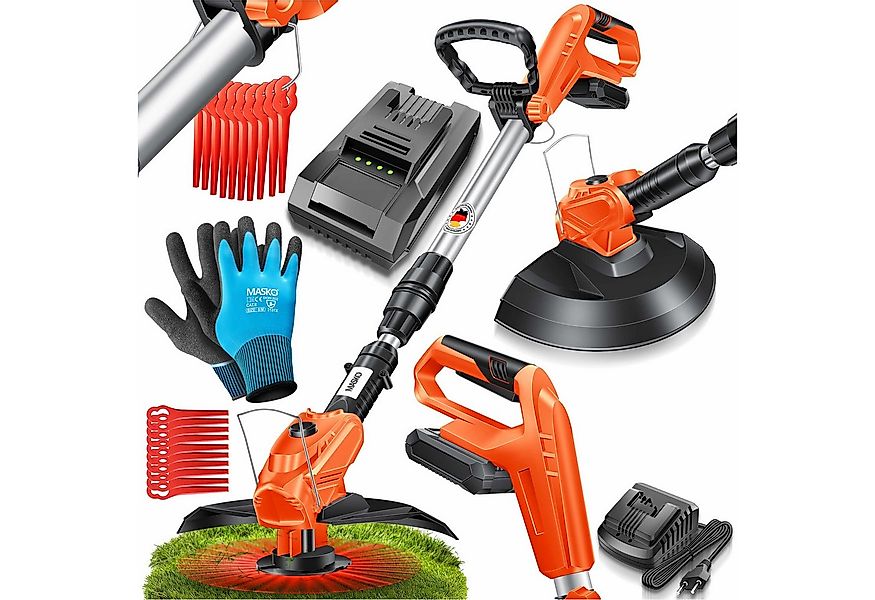 MASKO Akku-Rasentrimmer, Akku-Rasentrimmer mit 20 Li-Akku, 2,0 Ah Akku und günstig online kaufen