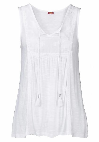 Buffalo Tanktop, mit Stickerei, Sommertop, Viskoseware günstig online kaufen