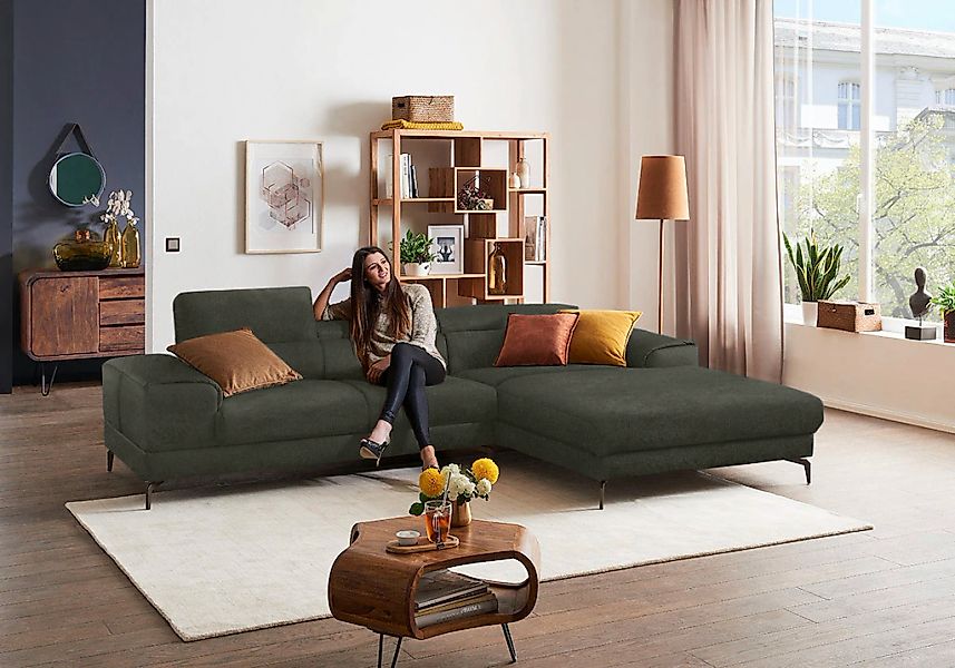 W.SCHILLIG Ecksofa »Piedroo, Designsofa mit tollem Sitzkomfort, elegant und günstig online kaufen