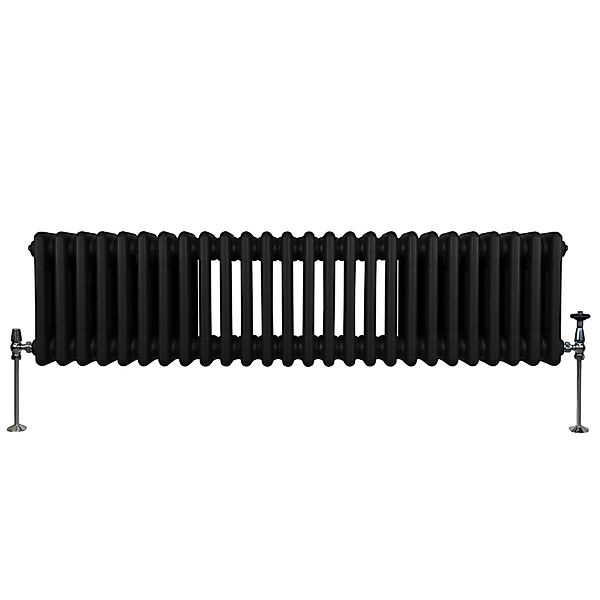 Monstershop Traditioneller 3 Spalten Heizkörper 300 x 1192 mm Schwarz günstig online kaufen