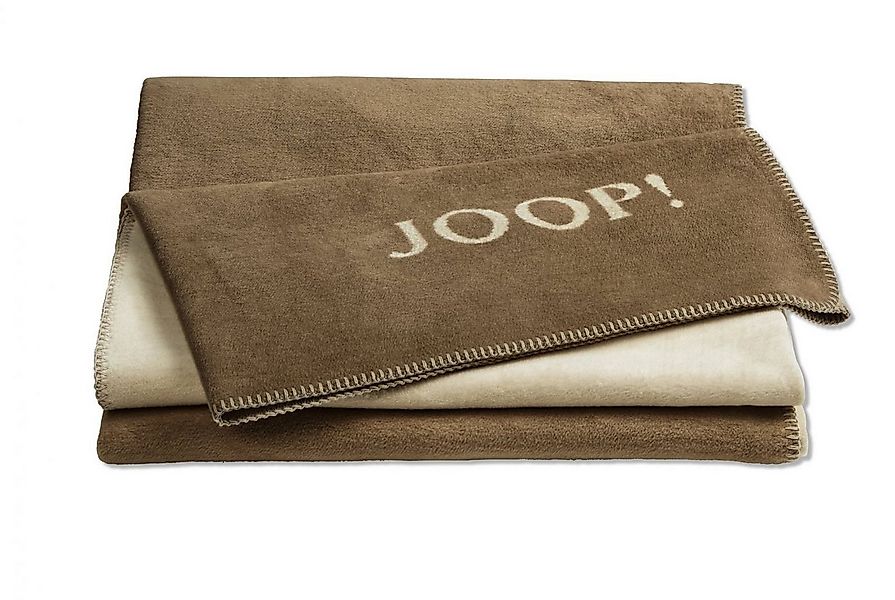 Wohndecke Joop! Wohndecke Kuscheldecke 150x200 cm Doubleface uni cashew-mac günstig online kaufen