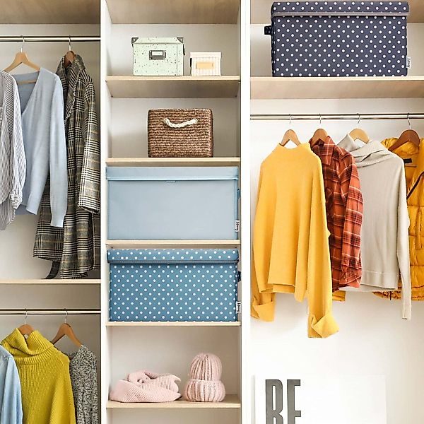 Lifeney Faltbox Aufbewahrungsbox Punkte, Türkis, groß, günstig online kaufen